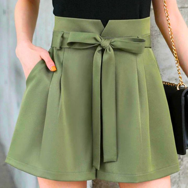 Florence Pleated Bow Shorts