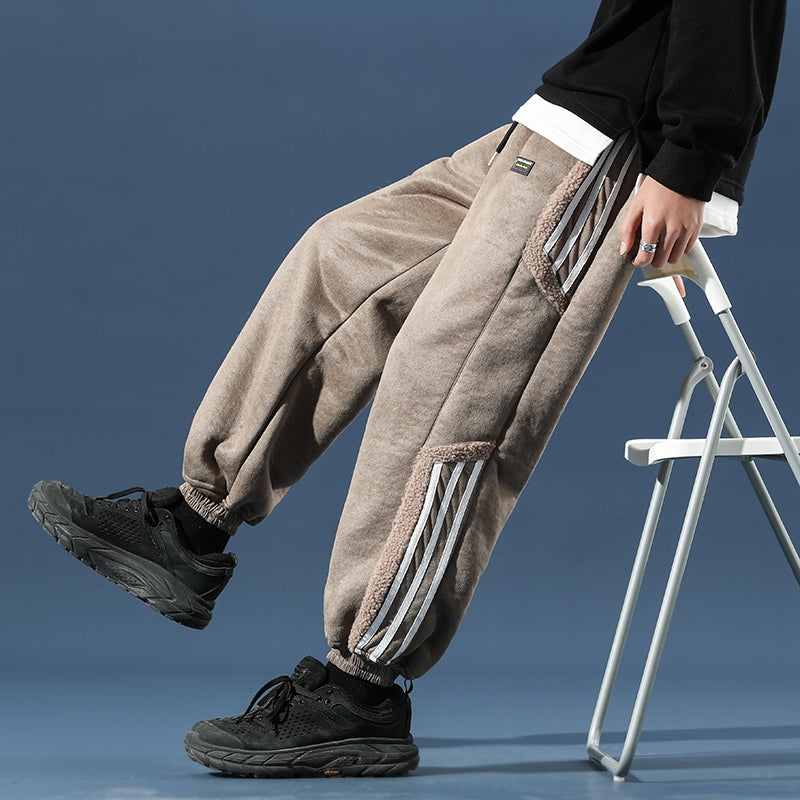 Alpine Sherpa Striped Joggers