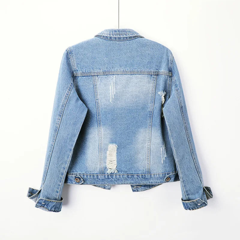 The Classic Distressed Denim Jacket