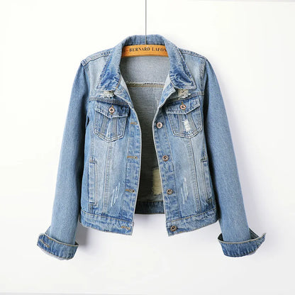 The Classic Distressed Denim Jacket