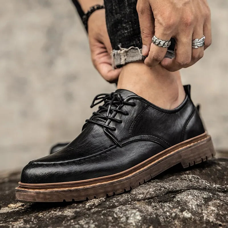 Timeless Genuine Leather Derbies