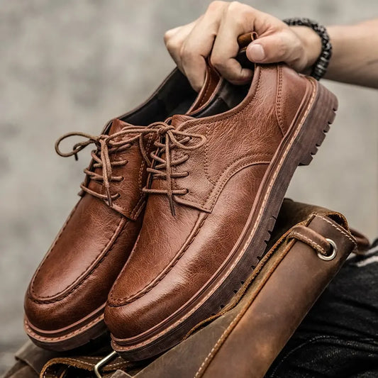 Timeless Genuine Leather Derbies