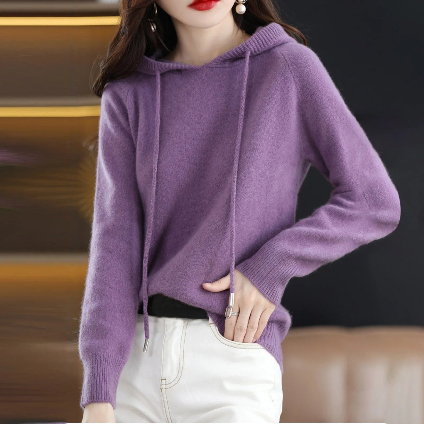 Amelia Soft Knit Hoodie