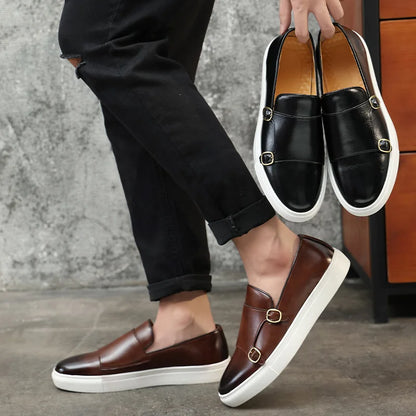 Monaco Signature Buckle Loafers