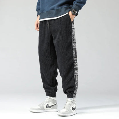 Retro Mosaic Cord Pants