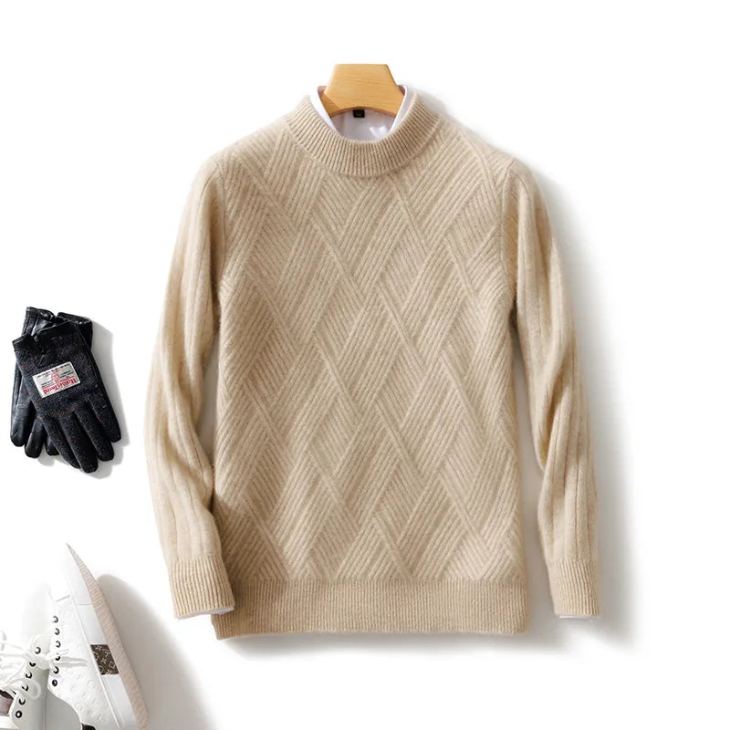 Chevron Cashmere Blend Sweater