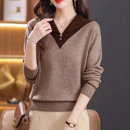 Ellen Knit Collar Pullover