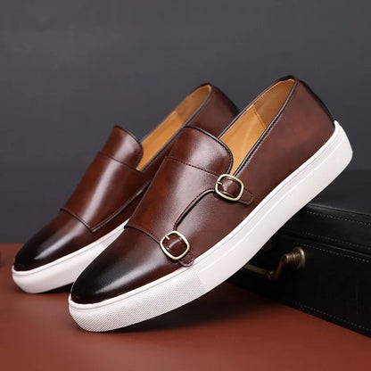 Monaco Signature Buckle Loafers