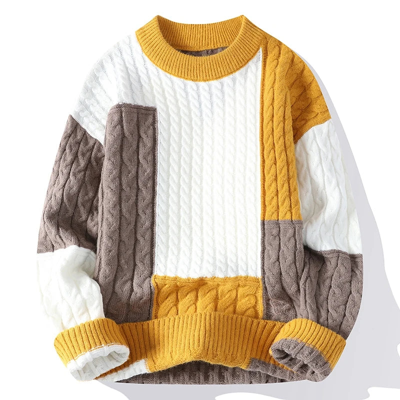 Patchwork Casual Sweater