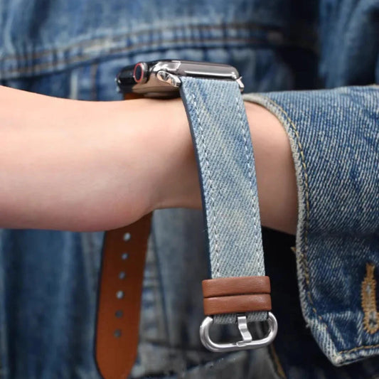 Vintage Denim Apple Watch Strap